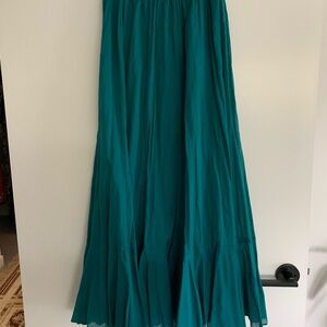 Pierre Cardin Teal Maxi Skirt, size S-M